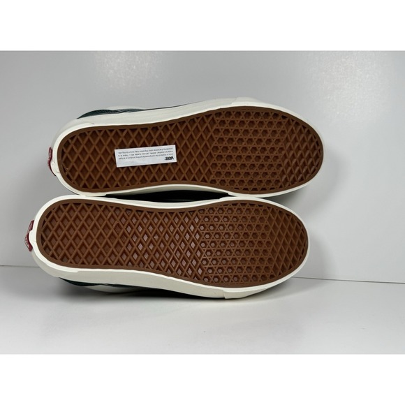 Vans Knu Skool Sneakers Men's Size 8 Pig Suede Green/White VN000CS0CX2 - Picture 4 of 5